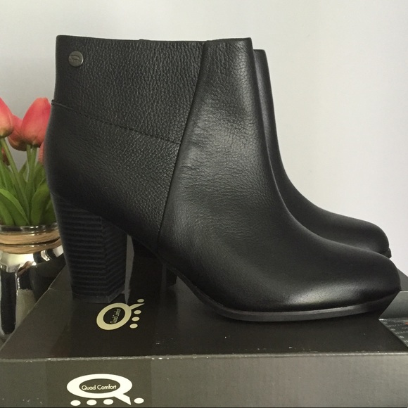 Denver Hayes Shoes Nwt Leather Black Ankle Boots Size 8 Poshmark